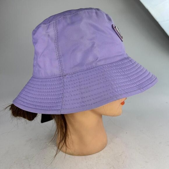 Prada Re-nylon Bucket Hat Purple Unisex Size S/M main image 9